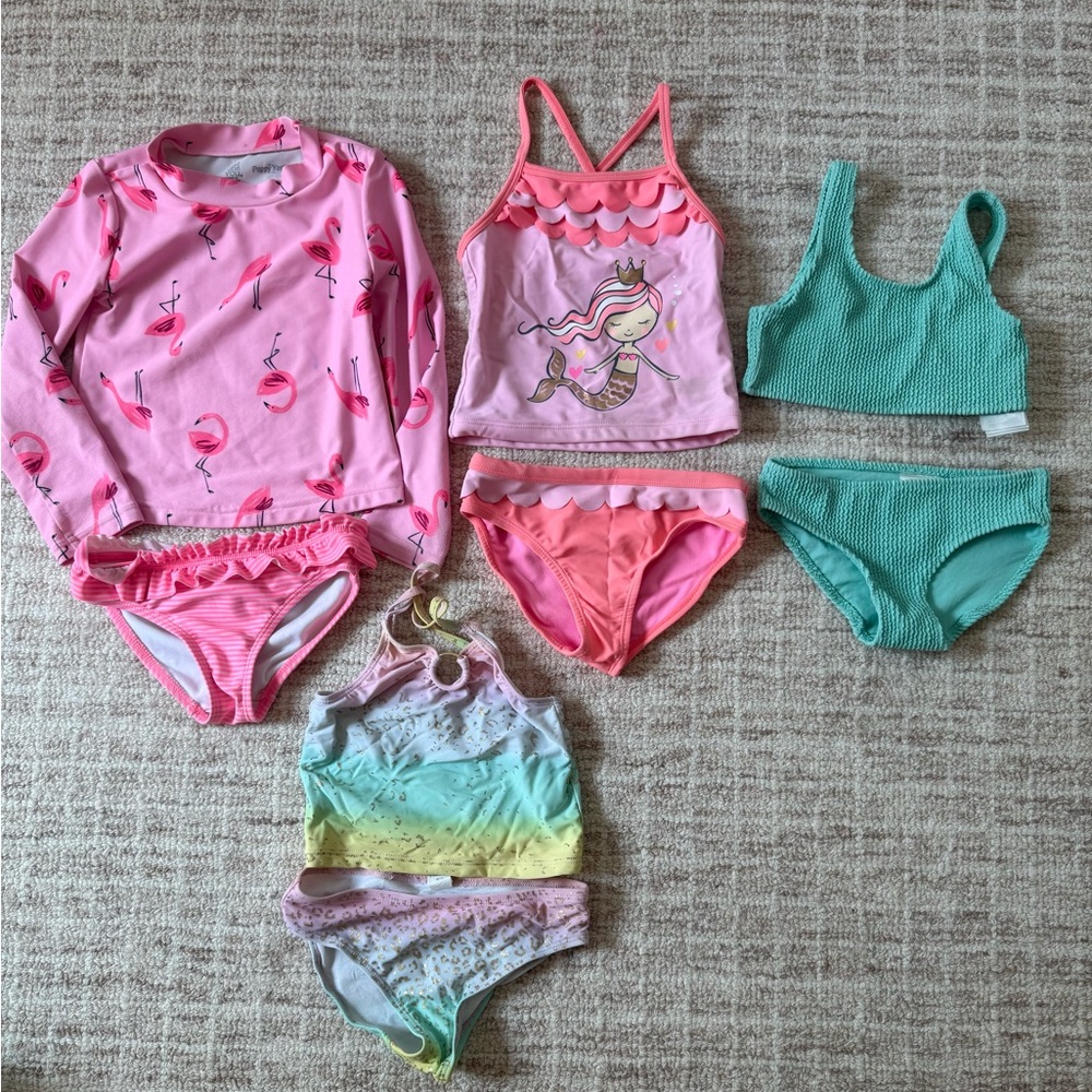 Toddler Girls Bikini / Tankini 4 Pack - 4T